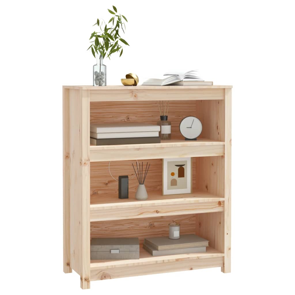 Book Cabinet 80x35x97 cm Solid Wood Pine