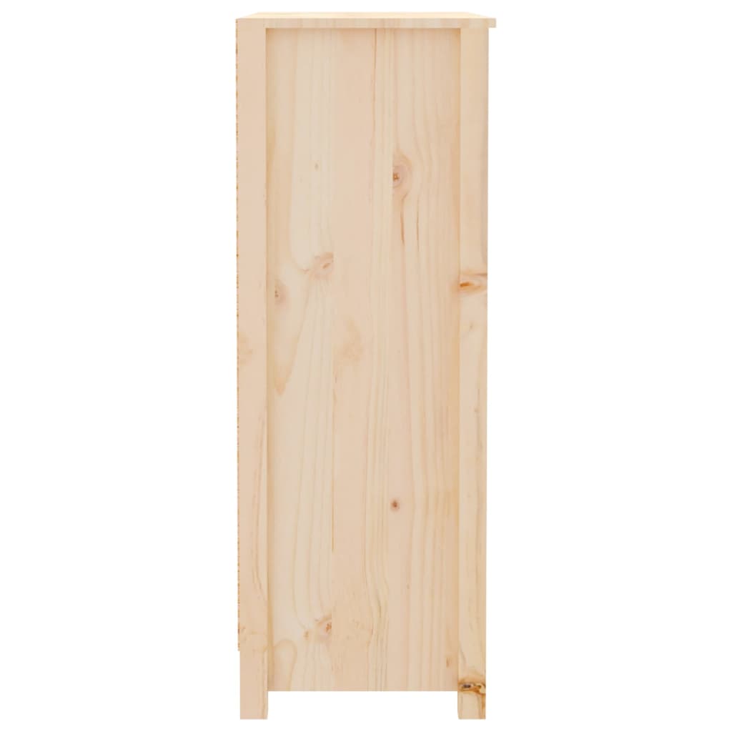 Book Cabinet 80x35x97 cm Solid Wood Pine