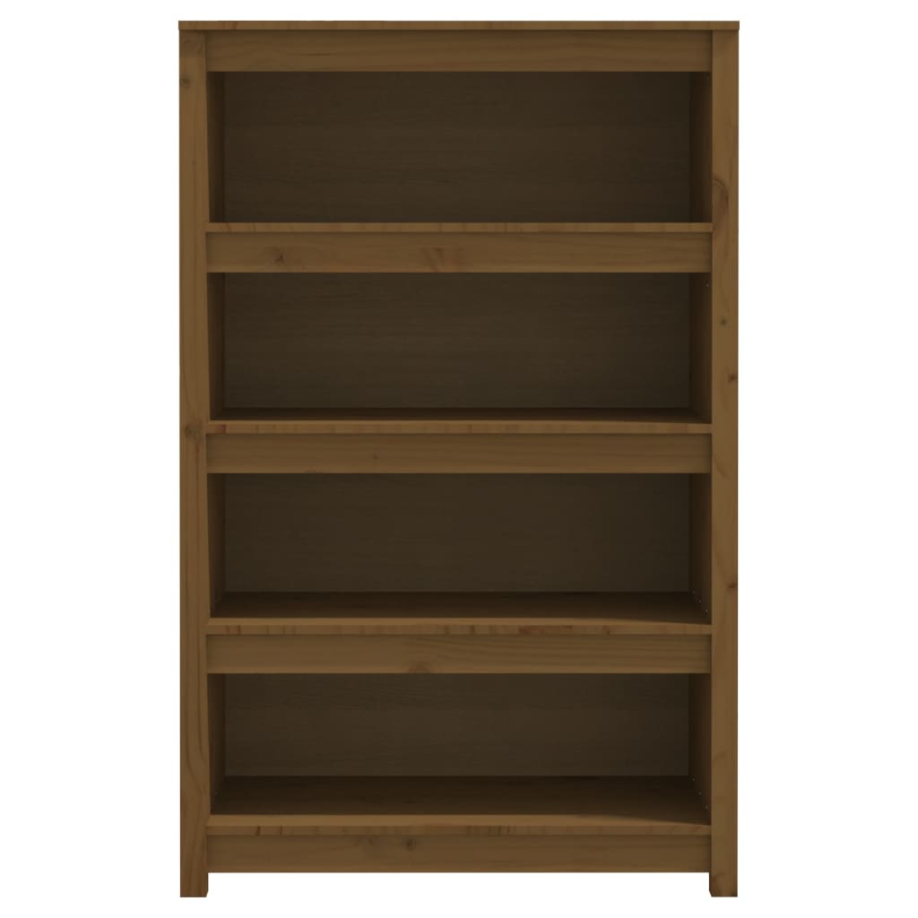 Book Cabinet Honey Brown 80x35x126 cm Solid Wood Pine