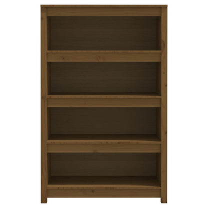 Book Cabinet Honey Brown 80x35x126 cm Solid Wood Pine