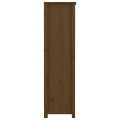 Book Cabinet Honey Brown 80x35x126 cm Solid Wood Pine