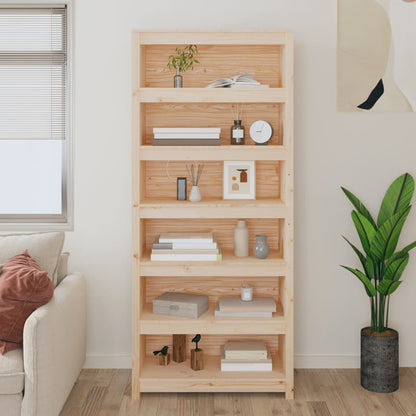 Book Cabinet 80x35x183 cm Solid Wood Pine