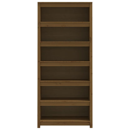 Book Cabinet Honey Brown 80x35x183 cm Solid Wood Pine