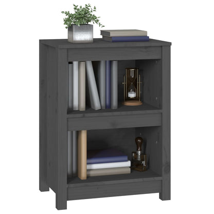 Book Cabinet Grey 50x35x68 cm Solid Wood Pine