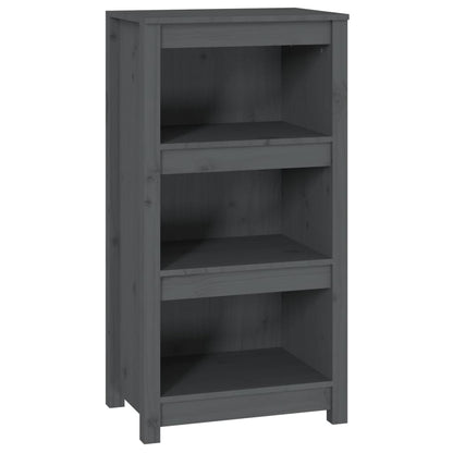 Book Cabinet Grey 50x35x97 cm Solid Wood Pine