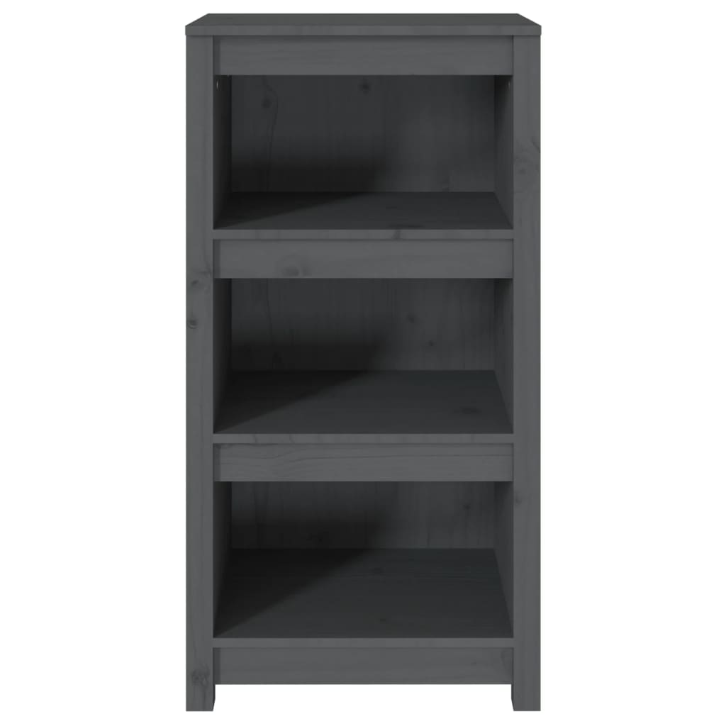 Book Cabinet Grey 50x35x97 cm Solid Wood Pine