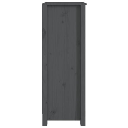 Book Cabinet Grey 50x35x97 cm Solid Wood Pine