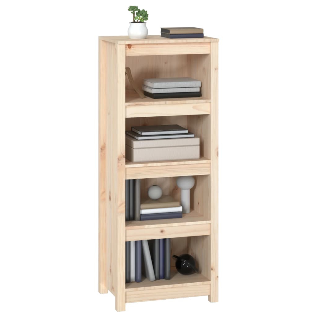 Book Cabinet 50x35x125.5 cm Solid Wood Pine