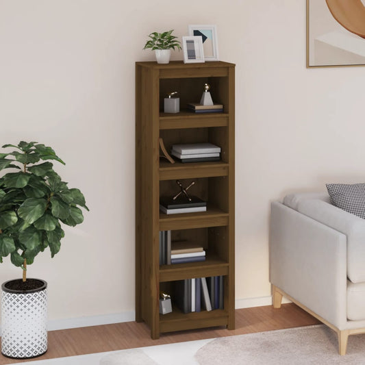 Book Cabinet Honey Brown 50x35x154 cm Solid Wood Pine