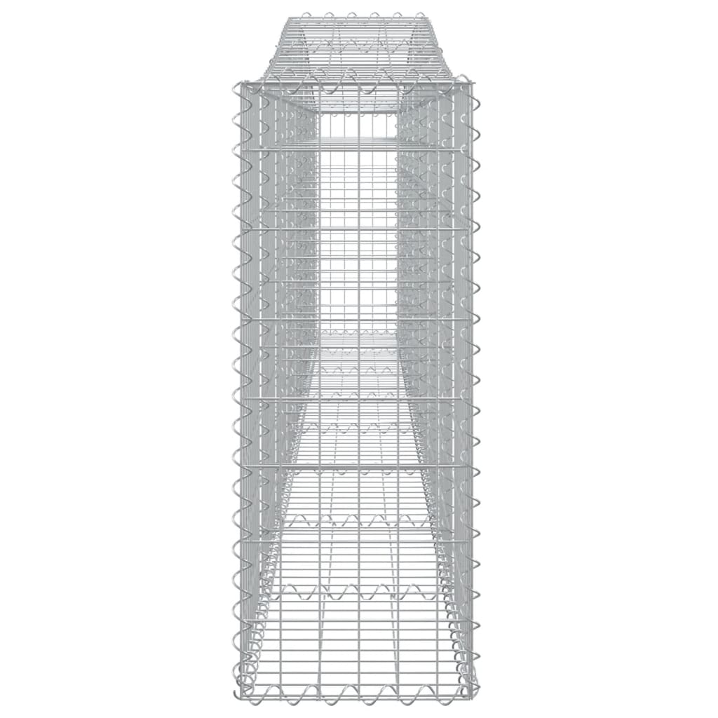 Arched Gabion Baskets 5 pcs 400x30x80/100 cm Galvanised Iron