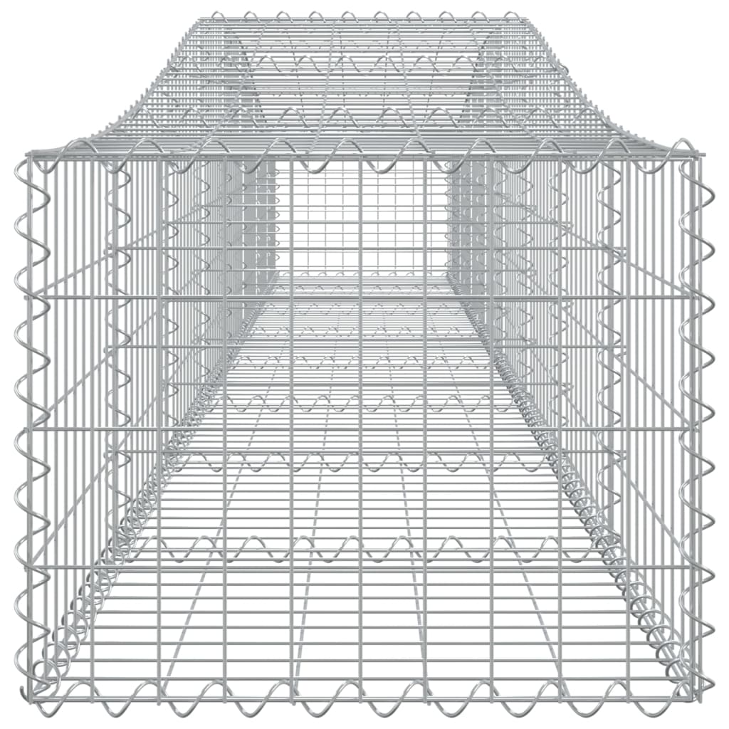 Arched Gabion Baskets 3 pcs 400x50x40/60 cm Galvanised Iron