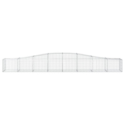 Arched Gabion Baskets 6 pcs 400x50x40/60 cm Galvanised Iron