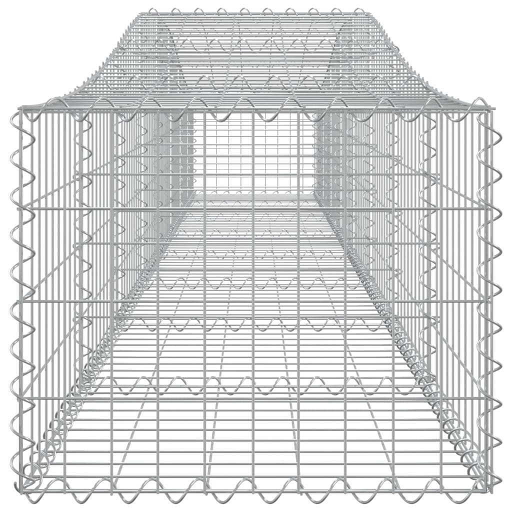 Arched Gabion Baskets 20 pcs 400x50x40/60 cm Galvanised Iron