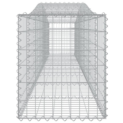 Arched Gabion Baskets 5 pcs 400x50x60/80 cm Galvanised Iron