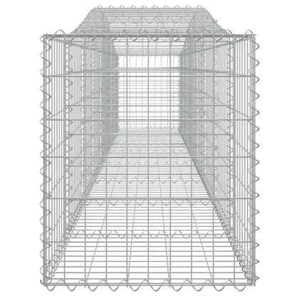 Arched Gabion Baskets 15 pcs 400x50x60/80 cm Galvanised Iron