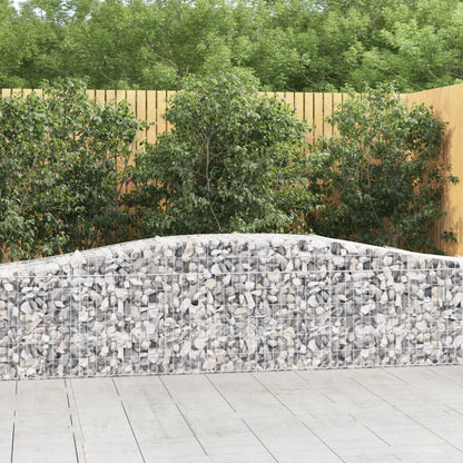 Arched Gabion Baskets 15 pcs 400x50x60/80 cm Galvanised Iron