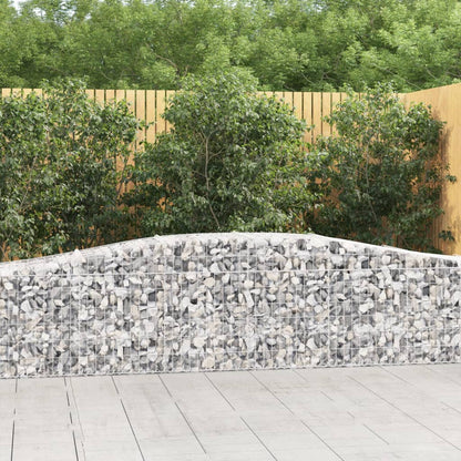 Arched Gabion Baskets 25 pcs 400x50x60/80 cm Galvanised Iron