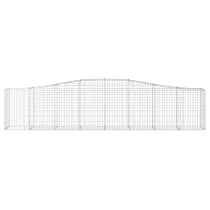 Arched Gabion Baskets 8 pcs 400x50x80/100 cm Galvanised Iron