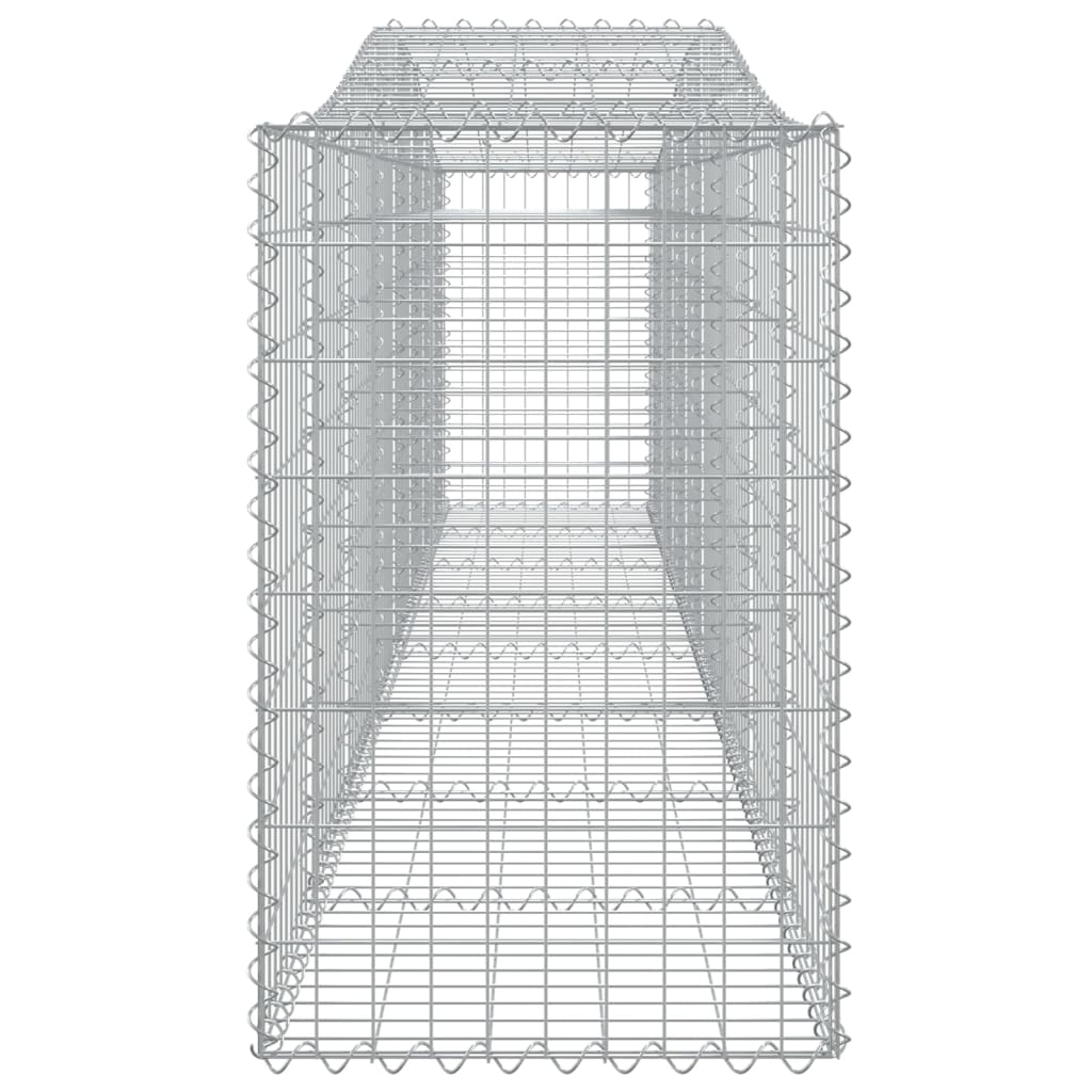 Arched Gabion Baskets 8 pcs 400x50x80/100 cm Galvanised Iron