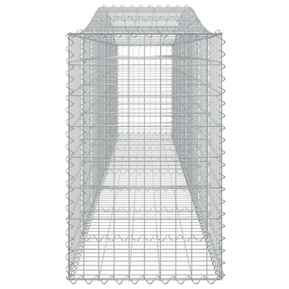 Arched Gabion Baskets 8 pcs 400x50x80/100 cm Galvanised Iron