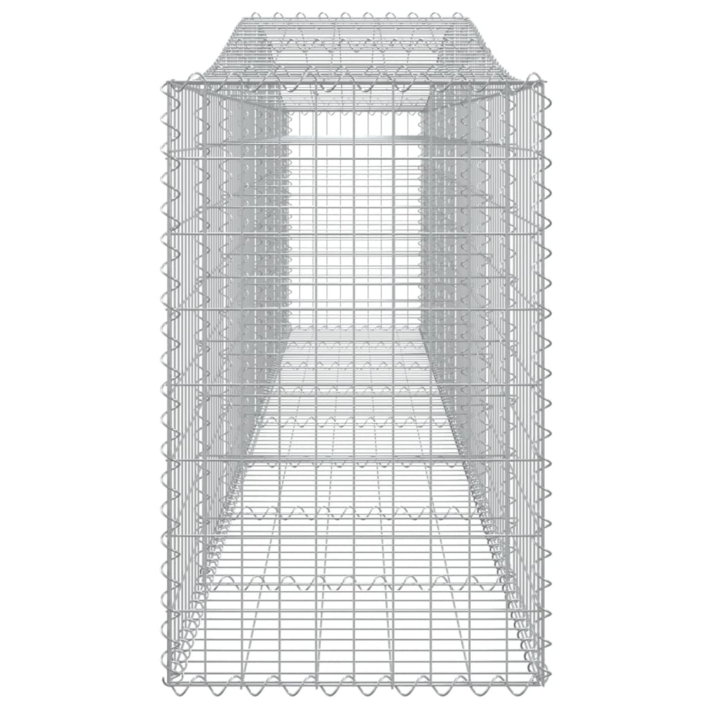 Arched Gabion Baskets 9 pcs 400x50x80/100 cm Galvanised Iron