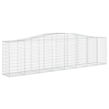 Arched Gabion Baskets 2 pcs 400x50x100/120 cm Galvanised Iron