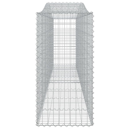 Arched Gabion Baskets 2 pcs 400x50x100/120 cm Galvanised Iron