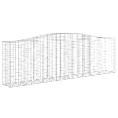 Arched Gabion Baskets 9 pcs 400x50x120/140 cm Galvanised Iron