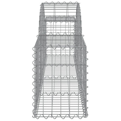 Arched Gabion Baskets 12 pcs 200x30x40/60 cm Galvanised Iron