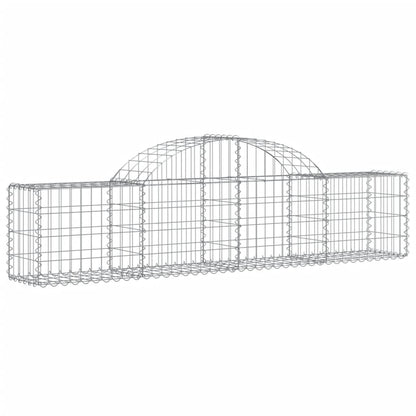 Arched Gabion Baskets 20 pcs 200x30x40/60 cm Galvanised Iron
