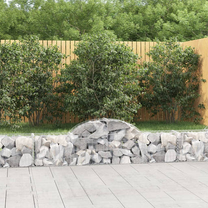 Arched Gabion Baskets 20 pcs 200x30x40/60 cm Galvanised Iron
