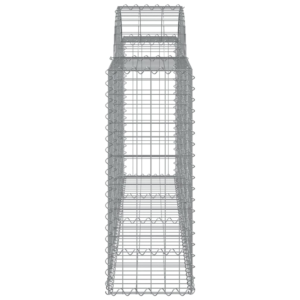 Arched Gabion Baskets 12 pcs 200x30x80/100 cm Galvanised Iron