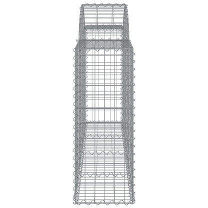 Arched Gabion Baskets 18 pcs 200x30x80/100 cm Galvanised Iron