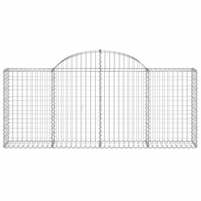 Arched Gabion Baskets 20 pcs 200x30x80/100 cm Galvanised Iron