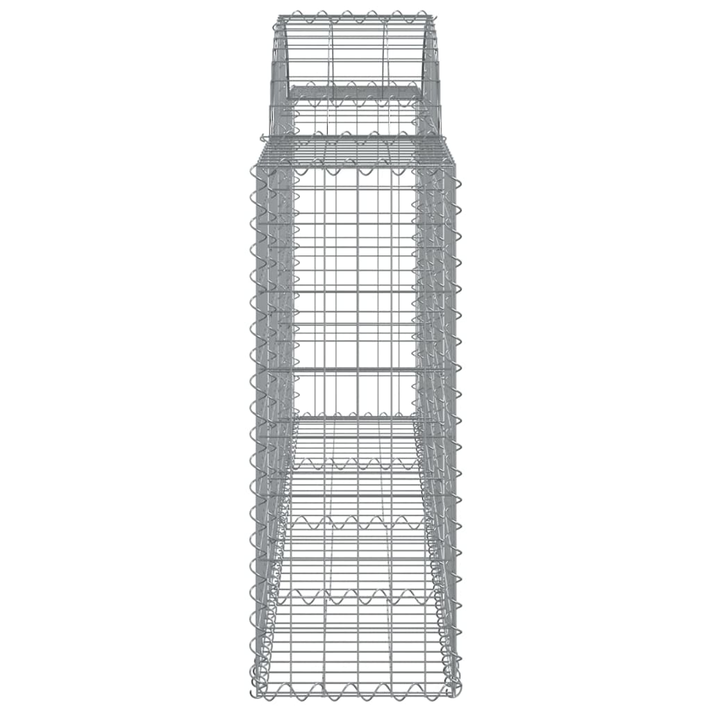 Arched Gabion Baskets 20 pcs 200x30x80/100 cm Galvanised Iron