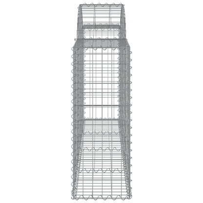 Arched Gabion Baskets 50 pcs 200x30x80/100 cm Galvanised Iron