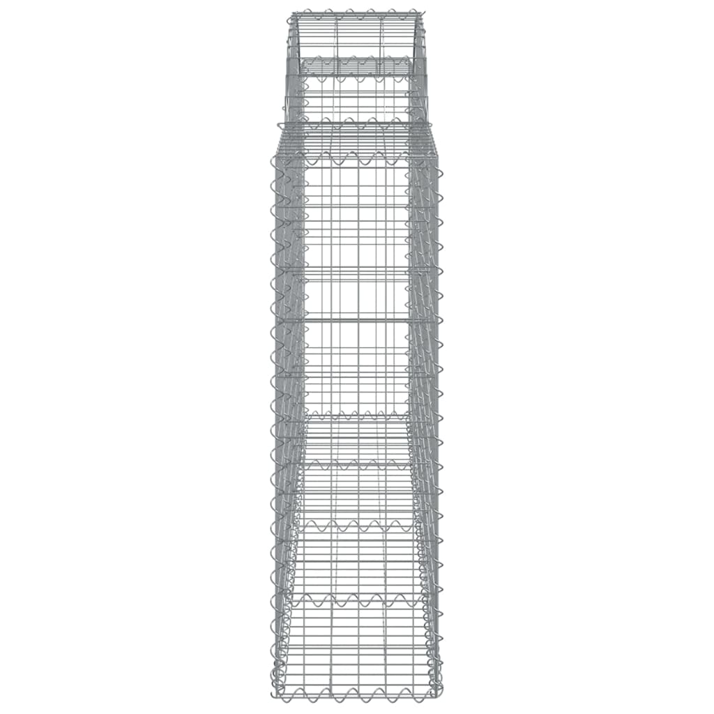 Arched Gabion Baskets 5 pcs 200x30x100/120 cm Galvanised Iron