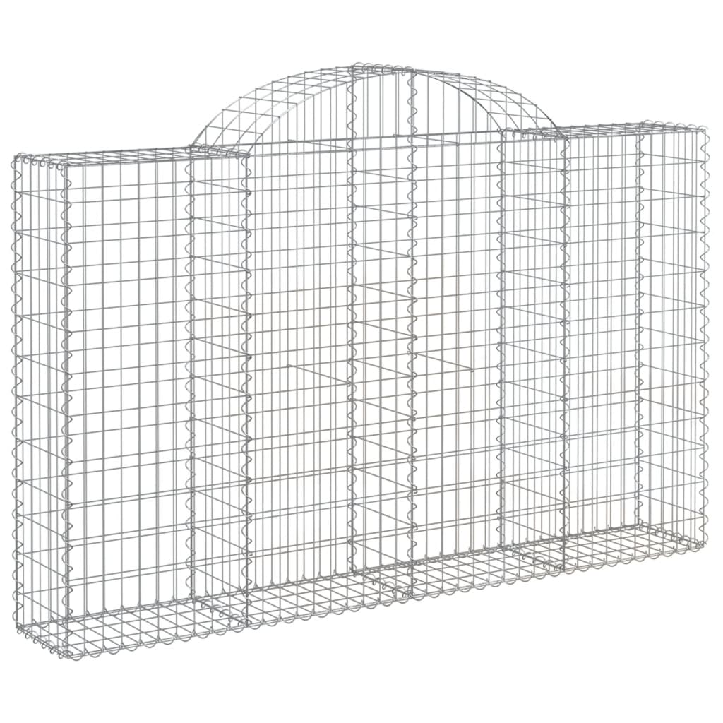 Arched Gabion Baskets 20 pcs 200x30x120/140 cm Galvanised Iron