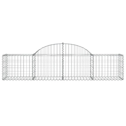 Arched Gabion Baskets 20 pcs 200x50x40/60 cm Galvanised Iron