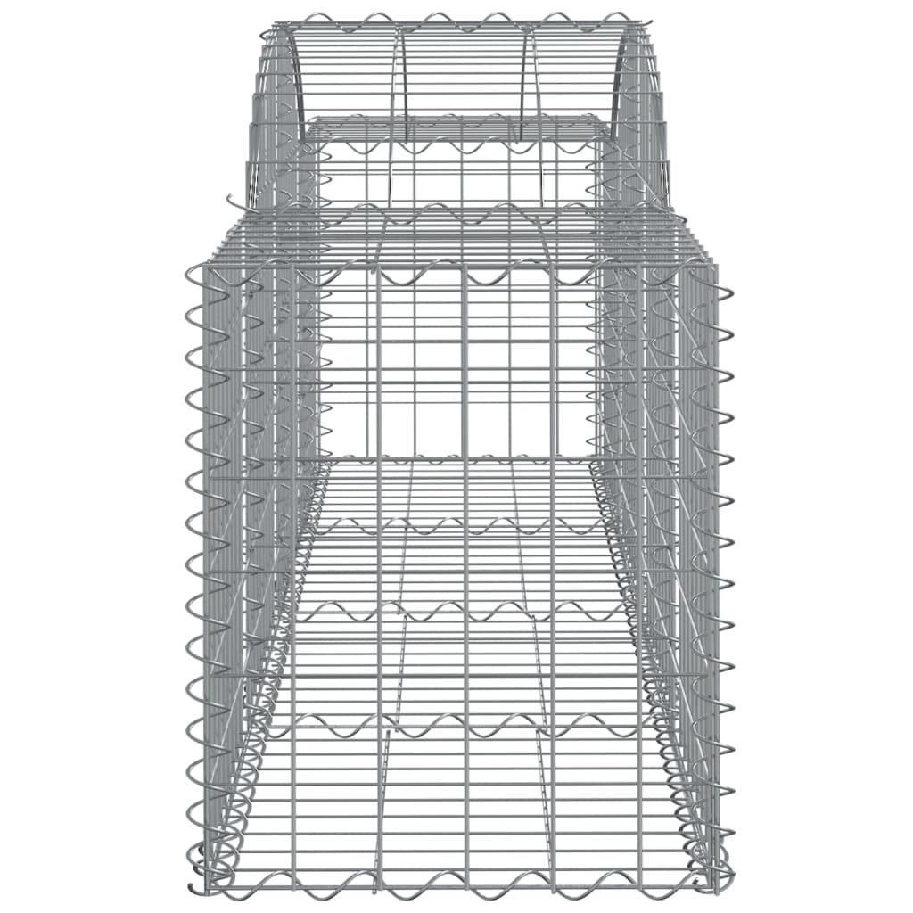 Arched Gabion Baskets 5 pcs 200x50x60/80 cm Galvanised Iron