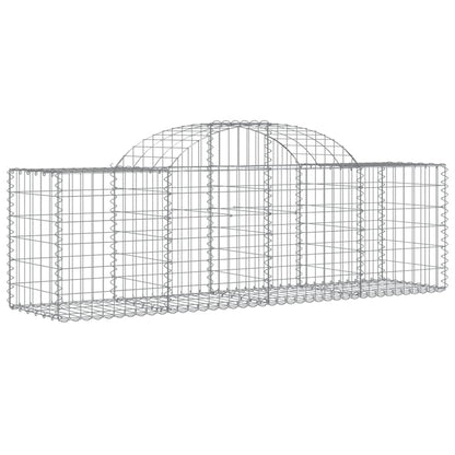 Arched Gabion Baskets 30 pcs 200x50x60/80 cm Galvanised Iron