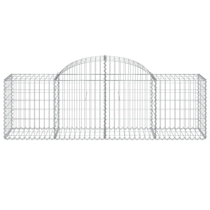 Arched Gabion Baskets 30 pcs 200x50x60/80 cm Galvanised Iron