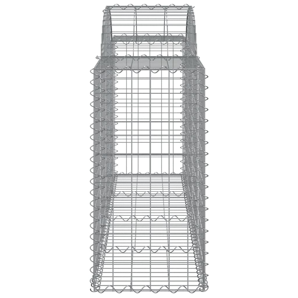 Arched Gabion Baskets 50 pcs 200x50x80/100 cm Galvanised Iron