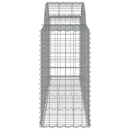 Arched Gabion Baskets 50 pcs 200x50x80/100 cm Galvanised Iron