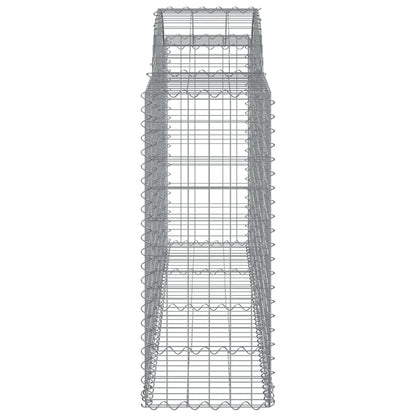 Arched Gabion Baskets 20 pcs 200x50x100/120 cm Galvanised Iron