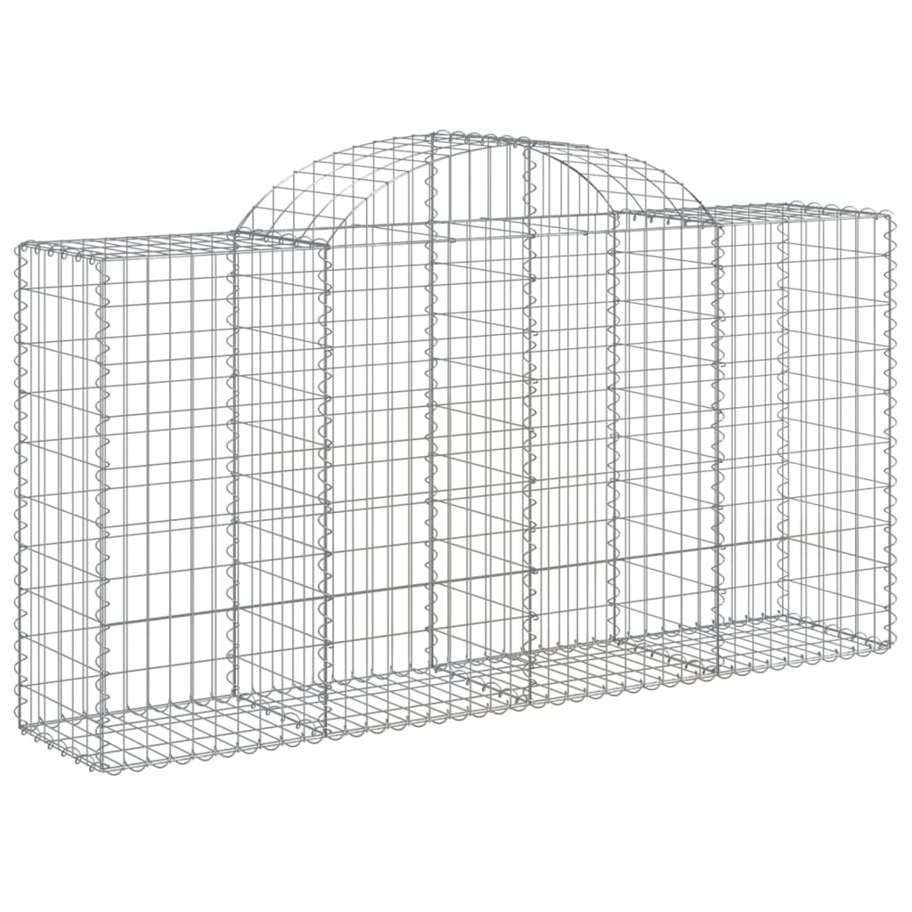 Arched Gabion Baskets 50 pcs 200x50x100/120 cm Galvanised Iron