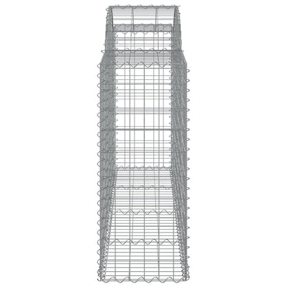 Arched Gabion Baskets 50 pcs 200x50x100/120 cm Galvanised Iron