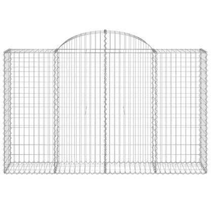 Arched Gabion Baskets 20 pcs 200x50x120/140 cm Galvanised Iron