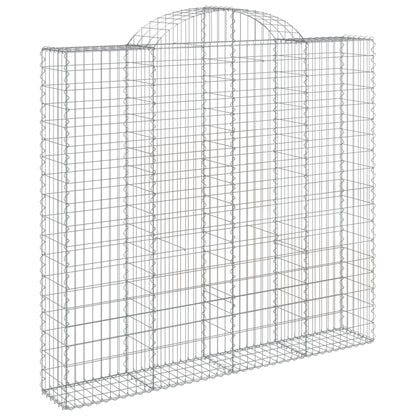 Arched Gabion Baskets 18 pcs 200x50x180/200 cm Galvanised Iron