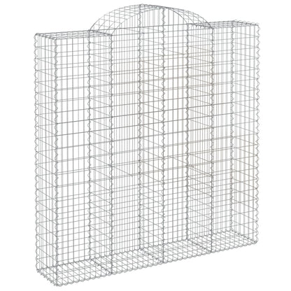 Arched Gabion Baskets 6 pcs 200x50x200/220 cm Galvanised Iron